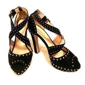 Crisscrossed Platform PRADA shoes